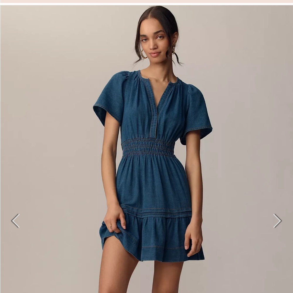 Anthropologie The Somerset mini denim dress